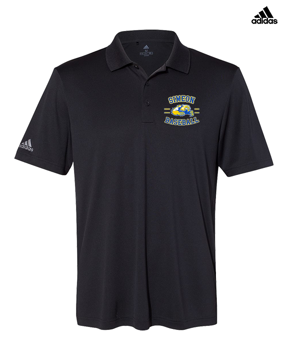 Simeon Career Academy Baseball Curve - Mens Adidas Polo
