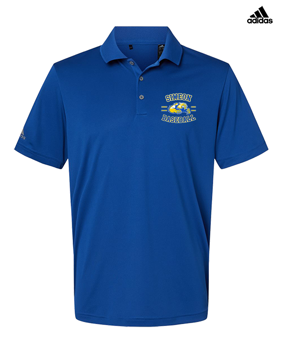 Simeon Career Academy Baseball Curve - Mens Adidas Polo
