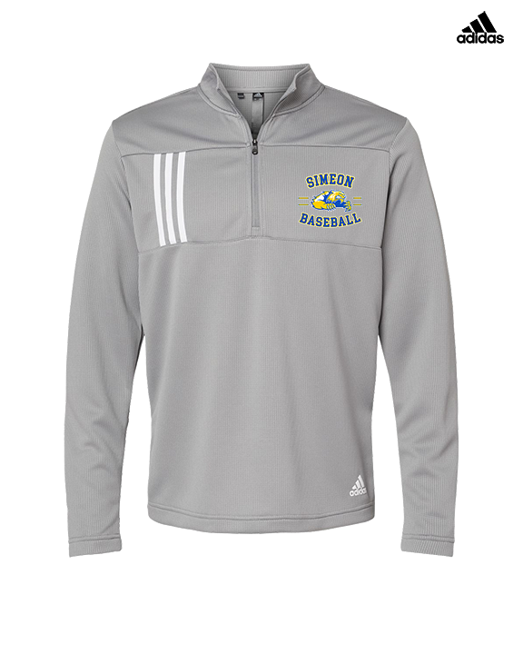 Simeon Career Academy Baseball Curve - Mens Adidas Quarter Zip