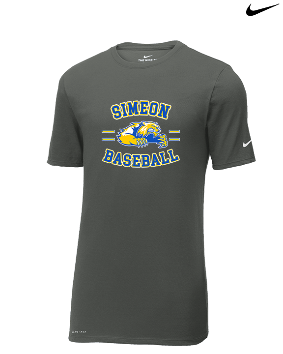Simeon Career Academy Baseball Curve - Mens Nike Cotton Poly Tee
