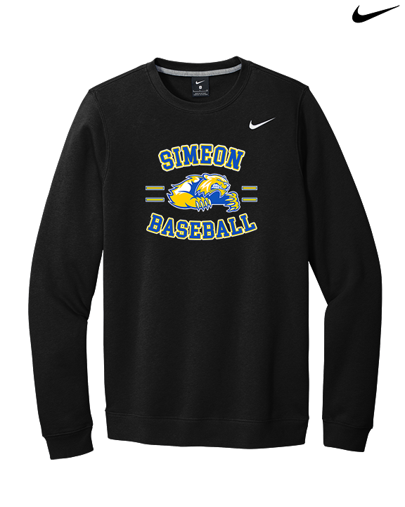 Simeon Career Academy Baseball Curve - Mens Nike Crewneck
