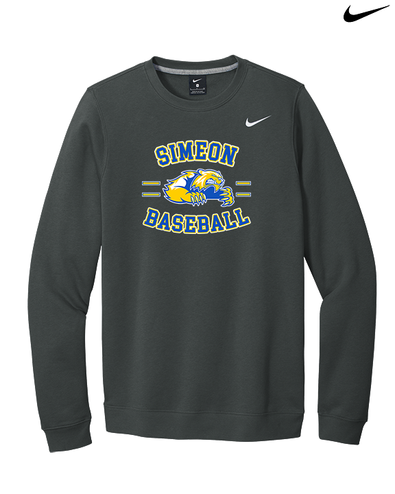 Simeon Career Academy Baseball Curve - Mens Nike Crewneck