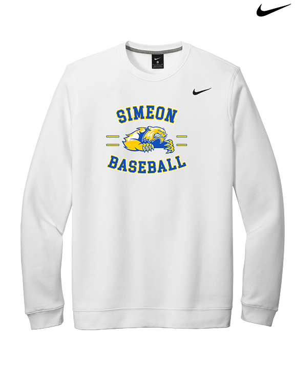 Simeon Career Academy Baseball Curve - Mens Nike Crewneck