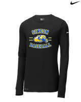 Simeon Career Academy Baseball Curve - Mens Nike Longsleeve