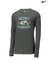 Simeon Career Academy Baseball Curve - Mens Nike Longsleeve