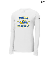 Simeon Career Academy Baseball Curve - Mens Nike Longsleeve