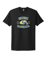 Simeon Career Academy Baseball Curve - Mens Select Cotton T-Shirt