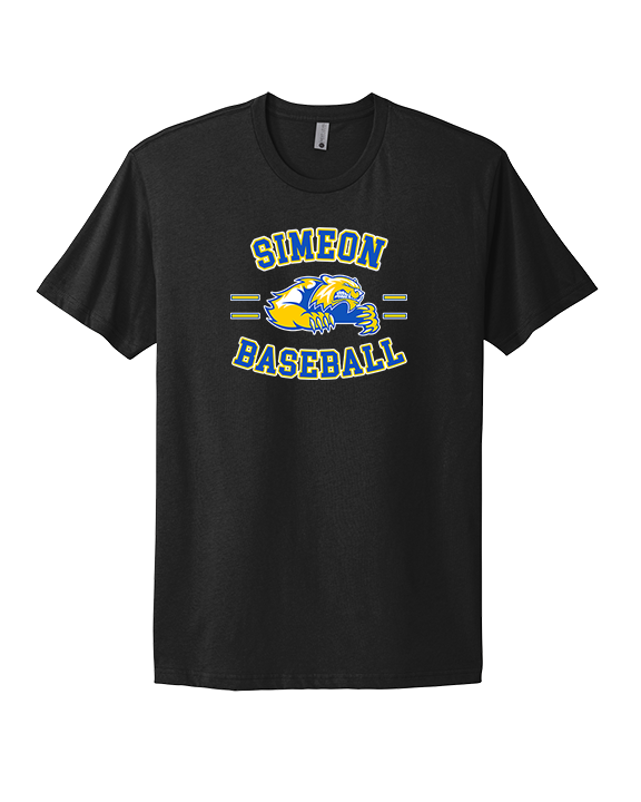 Simeon Career Academy Baseball Curve - Mens Select Cotton T-Shirt