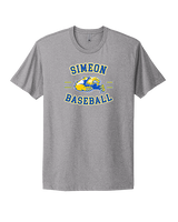 Simeon Career Academy Baseball Curve - Mens Select Cotton T-Shirt
