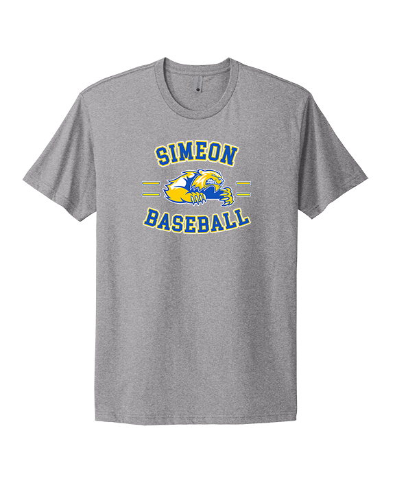Simeon Career Academy Baseball Curve - Mens Select Cotton T-Shirt
