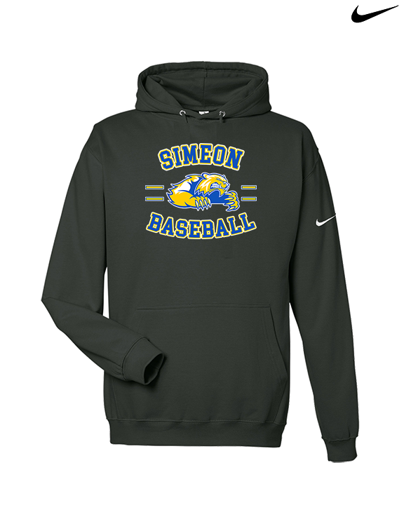 Simeon Career Academy Baseball Curve - Nike Club Fleece Hoodie