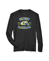 Simeon Career Academy Baseball Curve - Performance Longsleeve