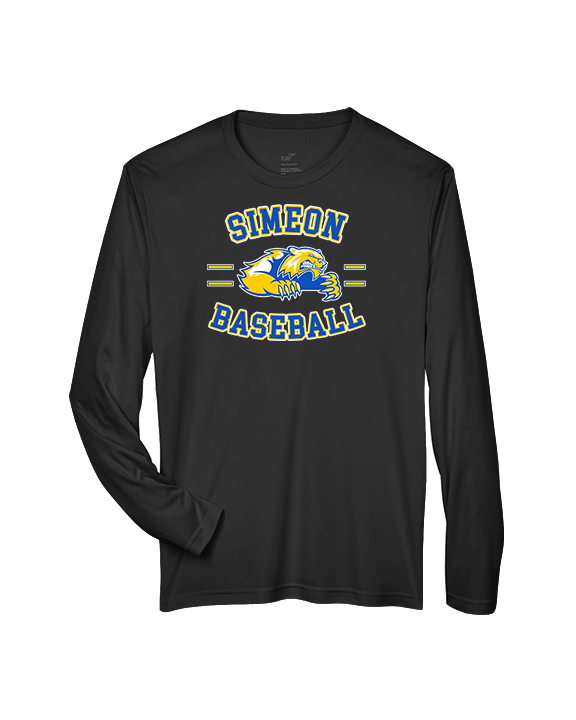 Simeon Career Academy Baseball Curve - Performance Longsleeve