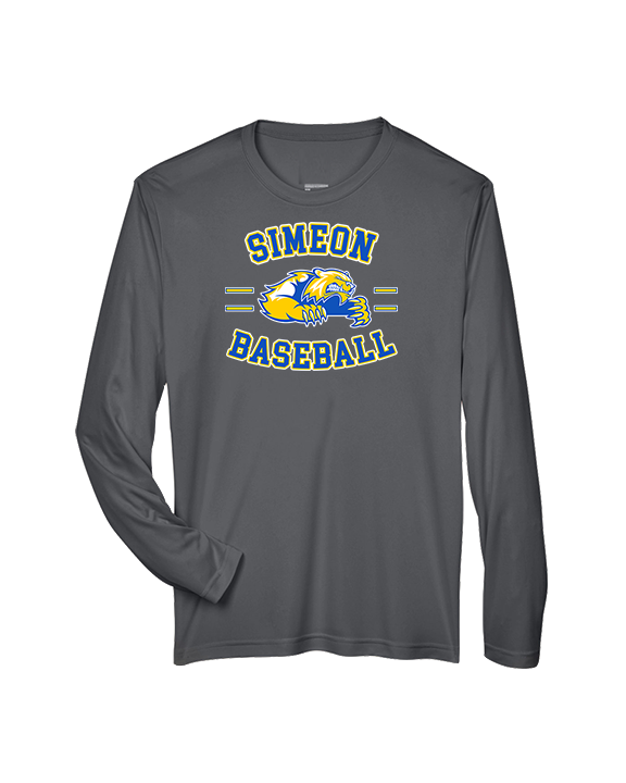 Simeon Career Academy Baseball Curve - Performance Longsleeve
