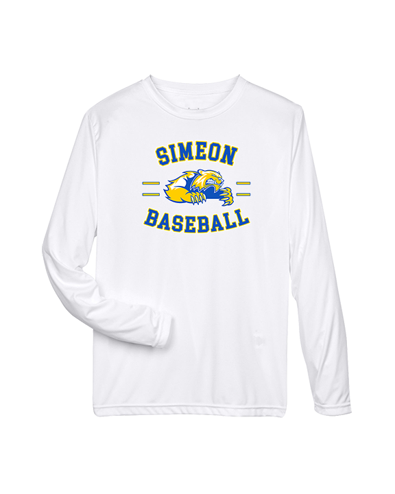 Simeon Career Academy Baseball Curve - Performance Longsleeve
