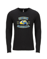 Simeon Career Academy Baseball Curve - Tri - Blend Long Sleeve
