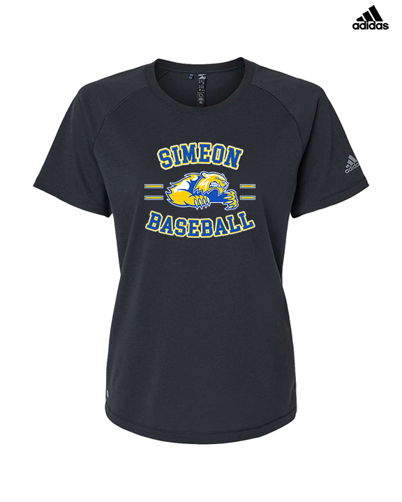 Simeon Career Academy Baseball Curve - Womens Adidas Performance Shirt
