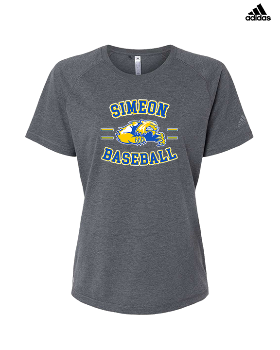 Simeon Career Academy Baseball Curve - Womens Adidas Performance Shirt