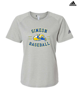 Simeon Career Academy Baseball Curve - Womens Adidas Performance Shirt