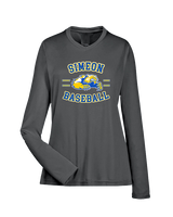 Simeon Career Academy Baseball Curve - Womens Performance Longsleeve