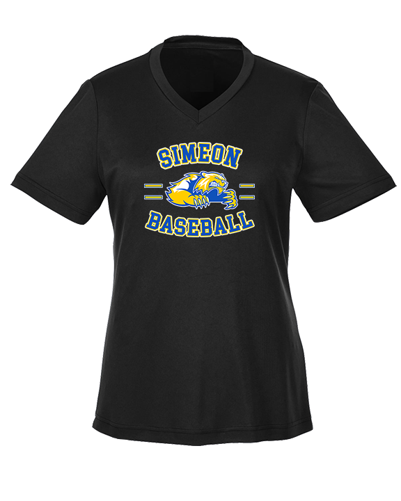 Simeon Career Academy Baseball Curve - Womens Performance Shirt