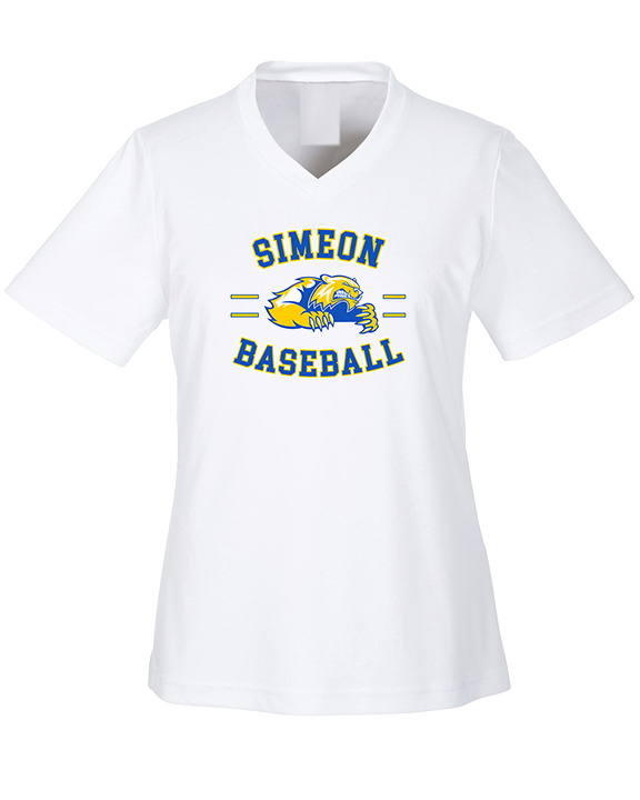 Simeon Career Academy Baseball Curve - Womens Performance Shirt