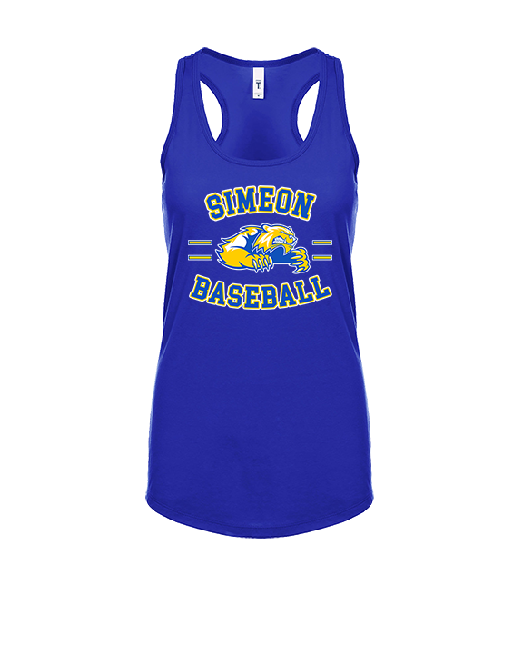Simeon Career Academy Baseball Curve - Womens Tank Top