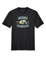 Simeon Career Academy Baseball Curve - Youth Performance Shirt