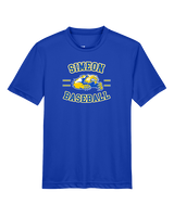 Simeon Career Academy Baseball Curve - Youth Performance Shirt