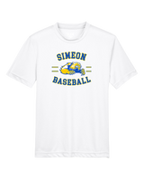 Simeon Career Academy Baseball Curve - Youth Performance Shirt