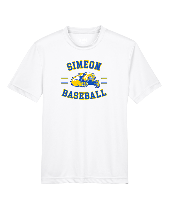 Simeon Career Academy Baseball Curve - Youth Performance Shirt