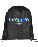 Simeon Career Academy Baseball Design - Drawstring Bag