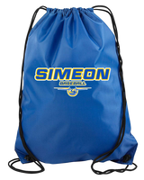 Simeon Career Academy Baseball Design - Drawstring Bag