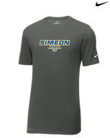 Simeon Career Academy Baseball Design - Mens Nike Cotton Poly Tee