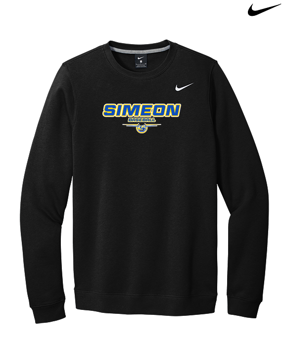 Simeon Career Academy Baseball Design - Mens Nike Crewneck