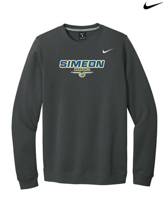 Simeon Career Academy Baseball Design - Mens Nike Crewneck