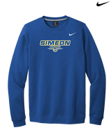 Simeon Career Academy Baseball Design - Mens Nike Crewneck