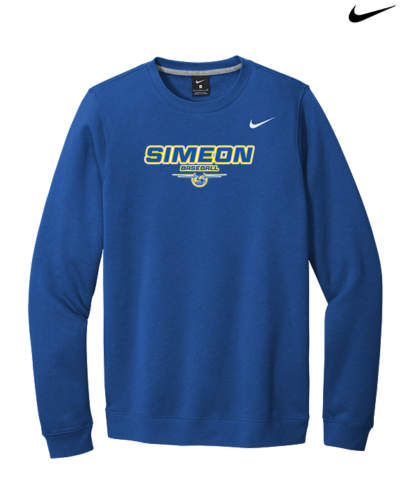 Simeon Career Academy Baseball Design - Mens Nike Crewneck
