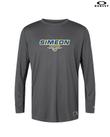 Simeon Career Academy Baseball Design - Mens Oakley Longsleeve