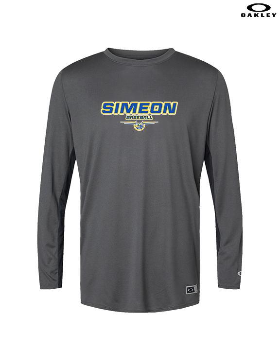 Simeon Career Academy Baseball Design - Mens Oakley Longsleeve