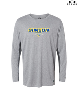 Simeon Career Academy Baseball Design - Mens Oakley Longsleeve