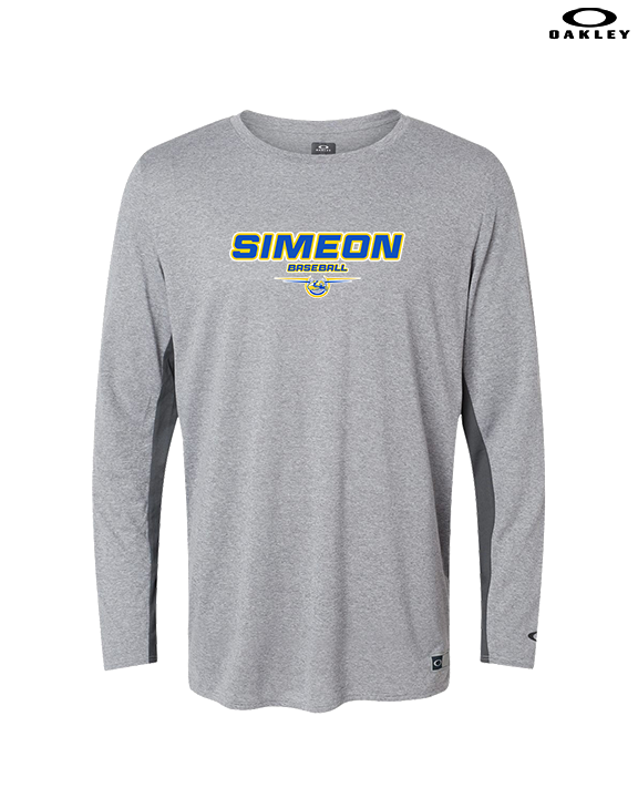Simeon Career Academy Baseball Design - Mens Oakley Longsleeve