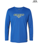 Simeon Career Academy Baseball Design - Mens Oakley Longsleeve