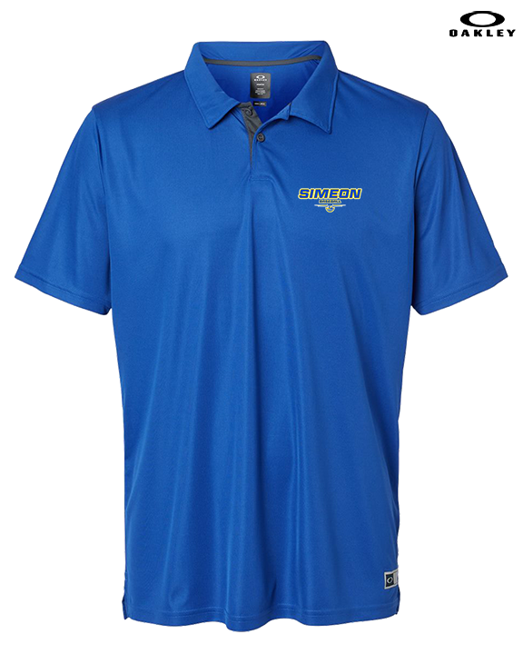 Simeon Career Academy Baseball Design - Mens Oakley Polo