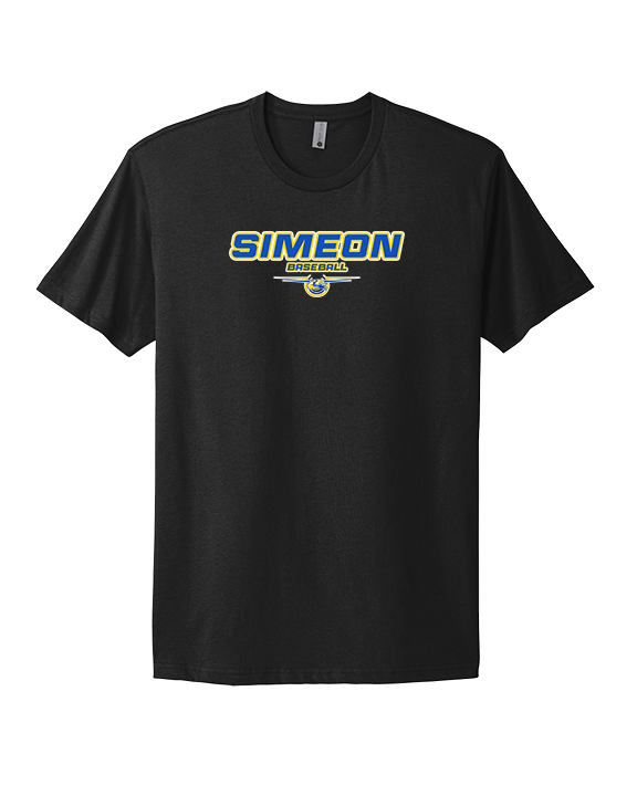 Simeon Career Academy Baseball Design - Mens Select Cotton T-Shirt