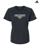 Simeon Career Academy Baseball Design - Womens Adidas Performance Shirt