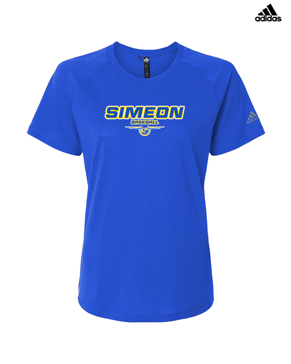 Simeon Career Academy Baseball Design - Womens Adidas Performance Shirt