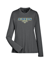 Simeon Career Academy Baseball Design - Womens Performance Longsleeve