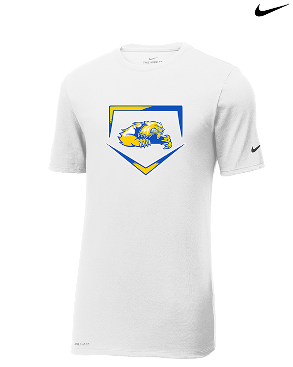 Simeon Career Academy Baseball Plate - Mens Nike Cotton Poly Tee