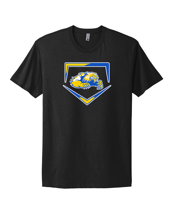 Simeon Career Academy Baseball Plate - Mens Select Cotton T-Shirt